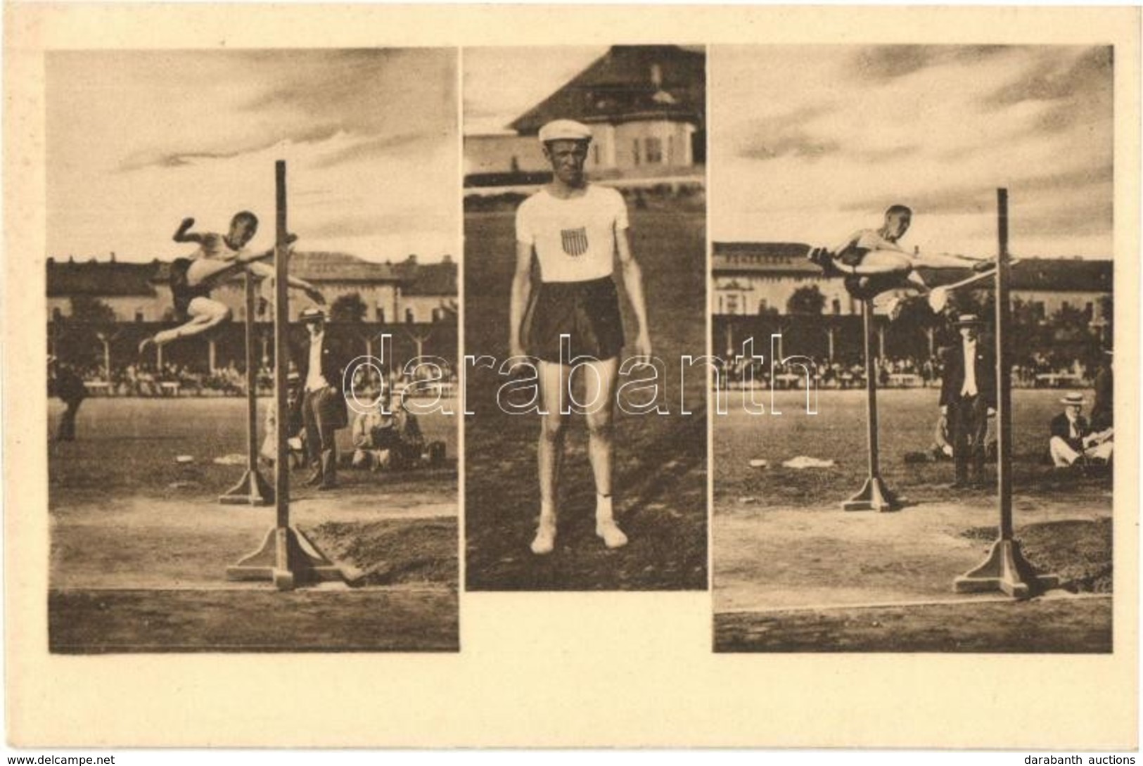 * T2 1913 MAC (Magyar Atlétikai Club) Verseny, Horine (világrekorder) Stílusa. 1. és 2. Kép: Baloldalról Nekifutva Bal L - Non Classificati