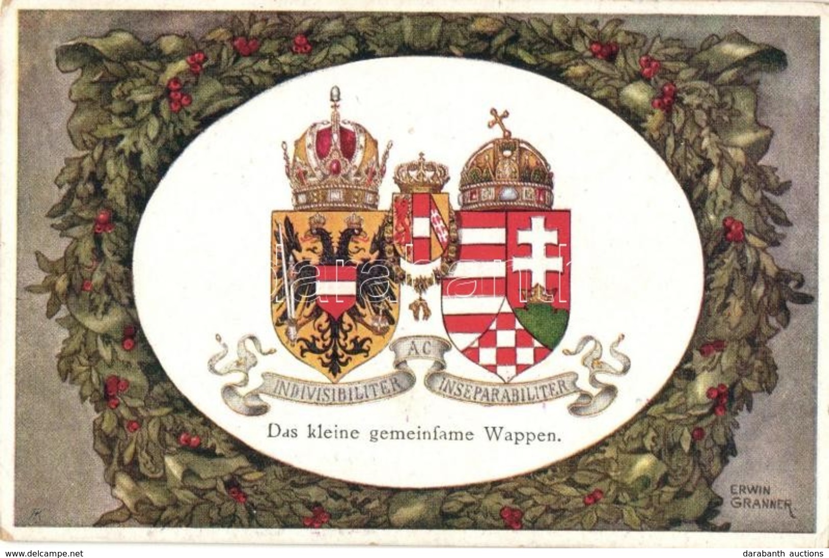 ** T2/T3 Indivisibiliter AC Inseparabiliter / Das Kleine Gemeinsame Wappen / The Small Common Coat Of Arms Of Austria-Hu - Non Classés