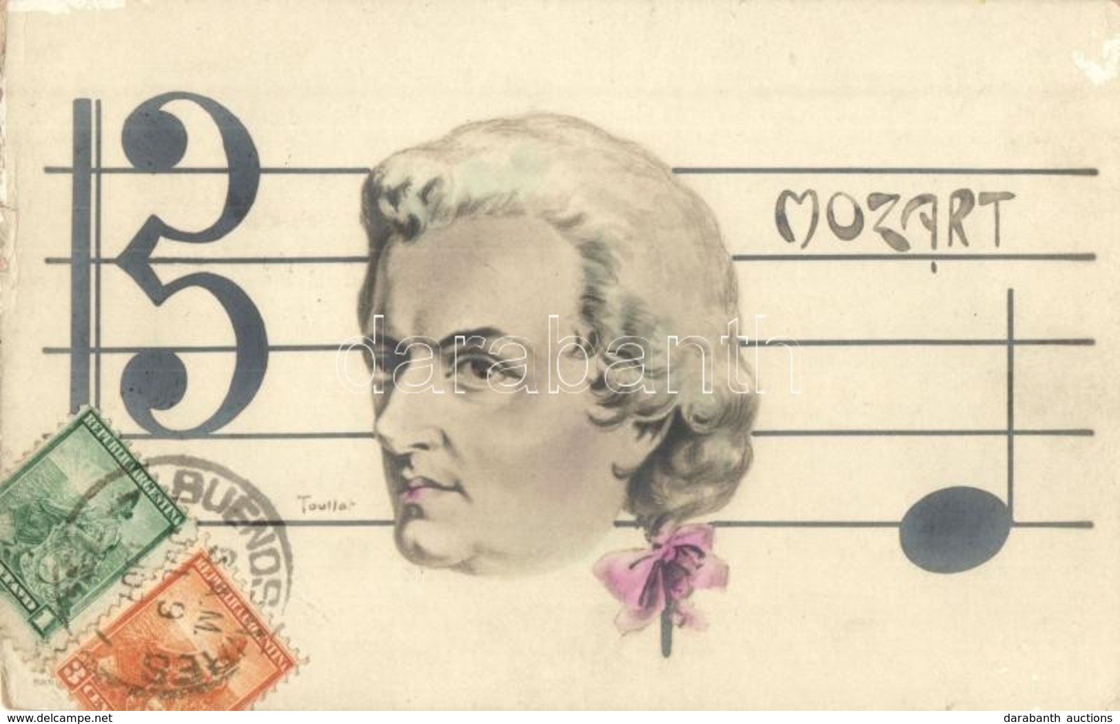 T2 1907 Mozart. TCV Card S: Toullat - Non Classés