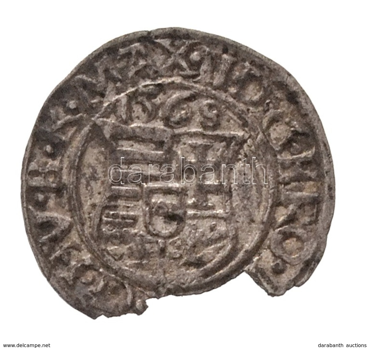 1568K-B Denár Ag 'Miksa' (0,42g) T:3 Ki.
Hungary 1568K-B Denar Ag 'Maximilian' (0,42g) C:F Cracked
Huszár: 992.,Unger II - Non Classificati