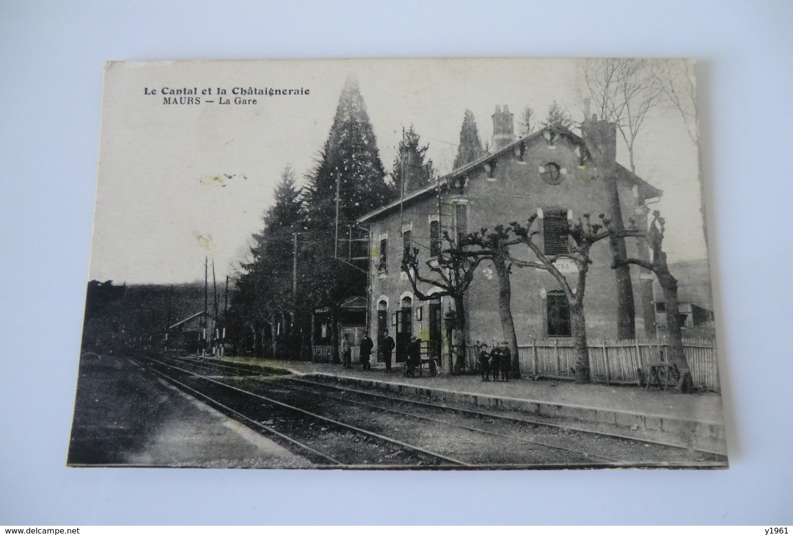 15 CANTAL MAURS. La Gare. 1917. - Autres & Non Classés