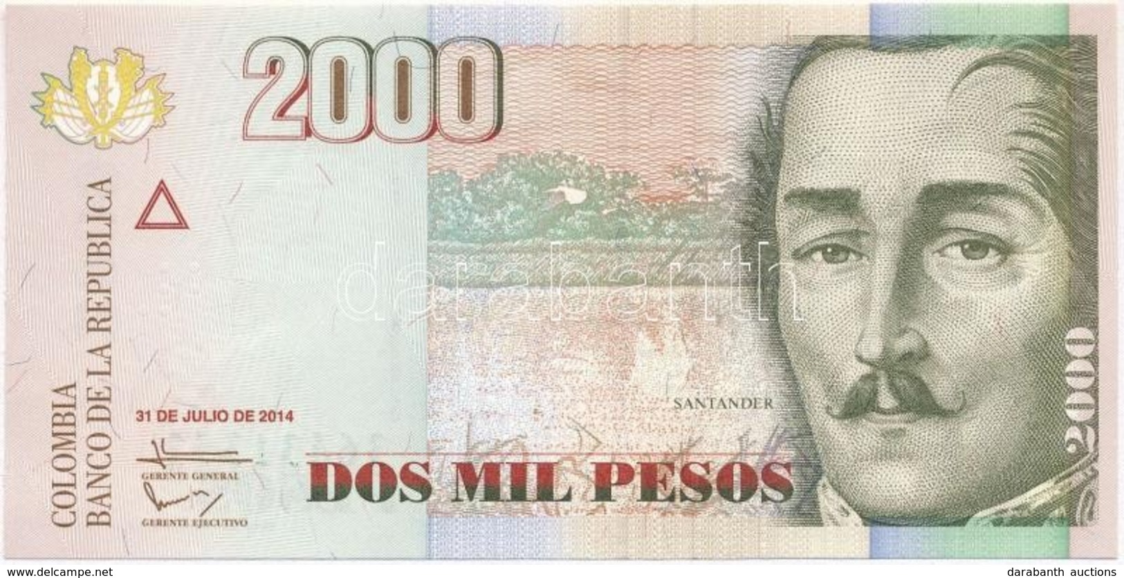 Kolumbia 2014. 2000P T:I
Colombia 2014. 2000 Pesos C:UNC - Non Classificati