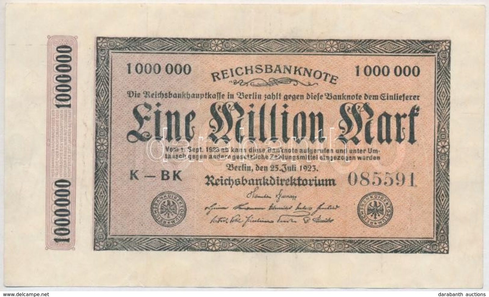 Németország / Weimari Köztársaság 1923. 1.000.000M T:III
Germany / Weimar Republic 1923. 1.000.000 Mark C:F - Non Classés
