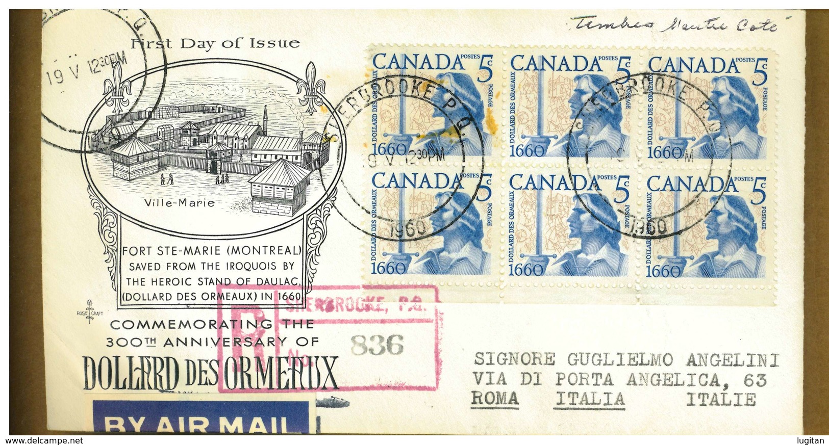 CANADA - DOLLARD DES ORMEAUX - Y 1960 FDC - 1952-1960