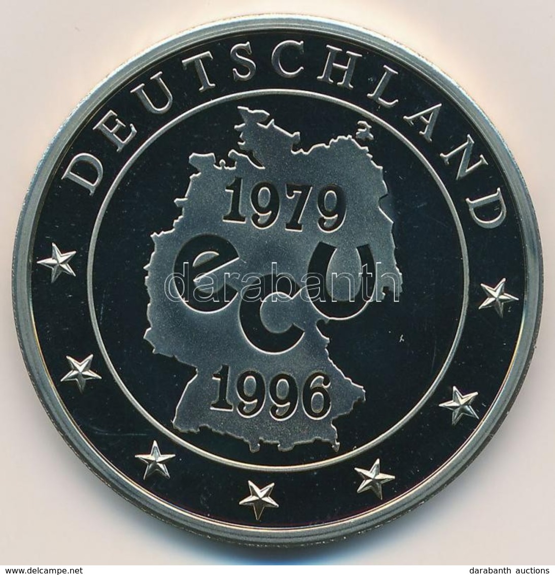 Németország 1996. 'Az Utolsó Német ECU' Cu-Ni Emlékérem Német Nyelvű Tanúsítvánnyal (27,7g/40mm) T:1,1-
Germany 1996. 'D - Non Classés