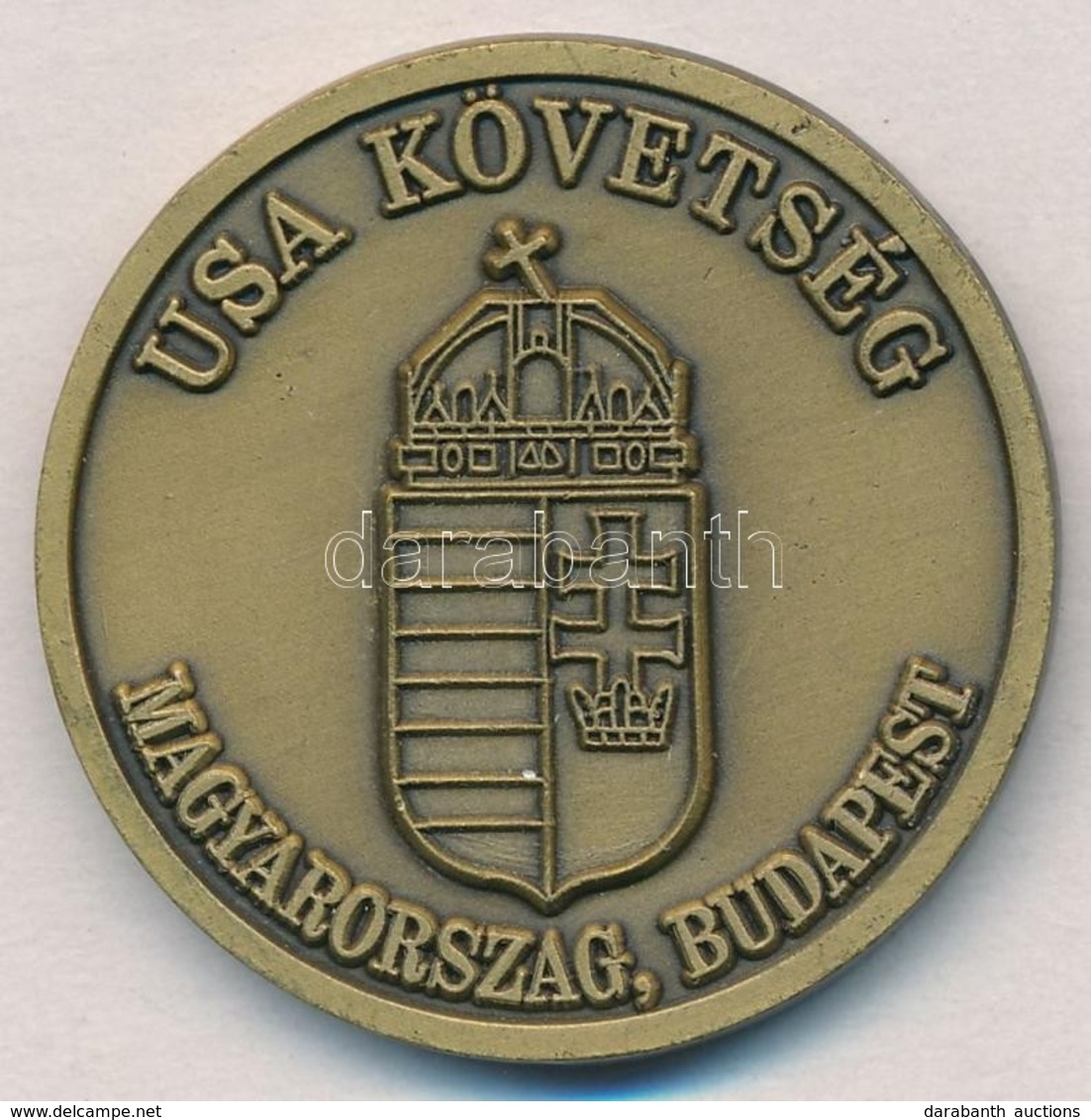 DN 'USA Követség - Magyarország, Budapest / Defense Attache System - United States Of America' Br Emlékérem (40mm) T:1- - Non Classés