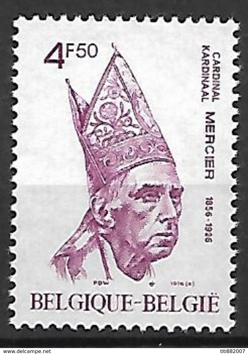 BELGIQUE     -  1976  .  Y&T N° 1793 * .  Cardinal Mercier - Unused Stamps