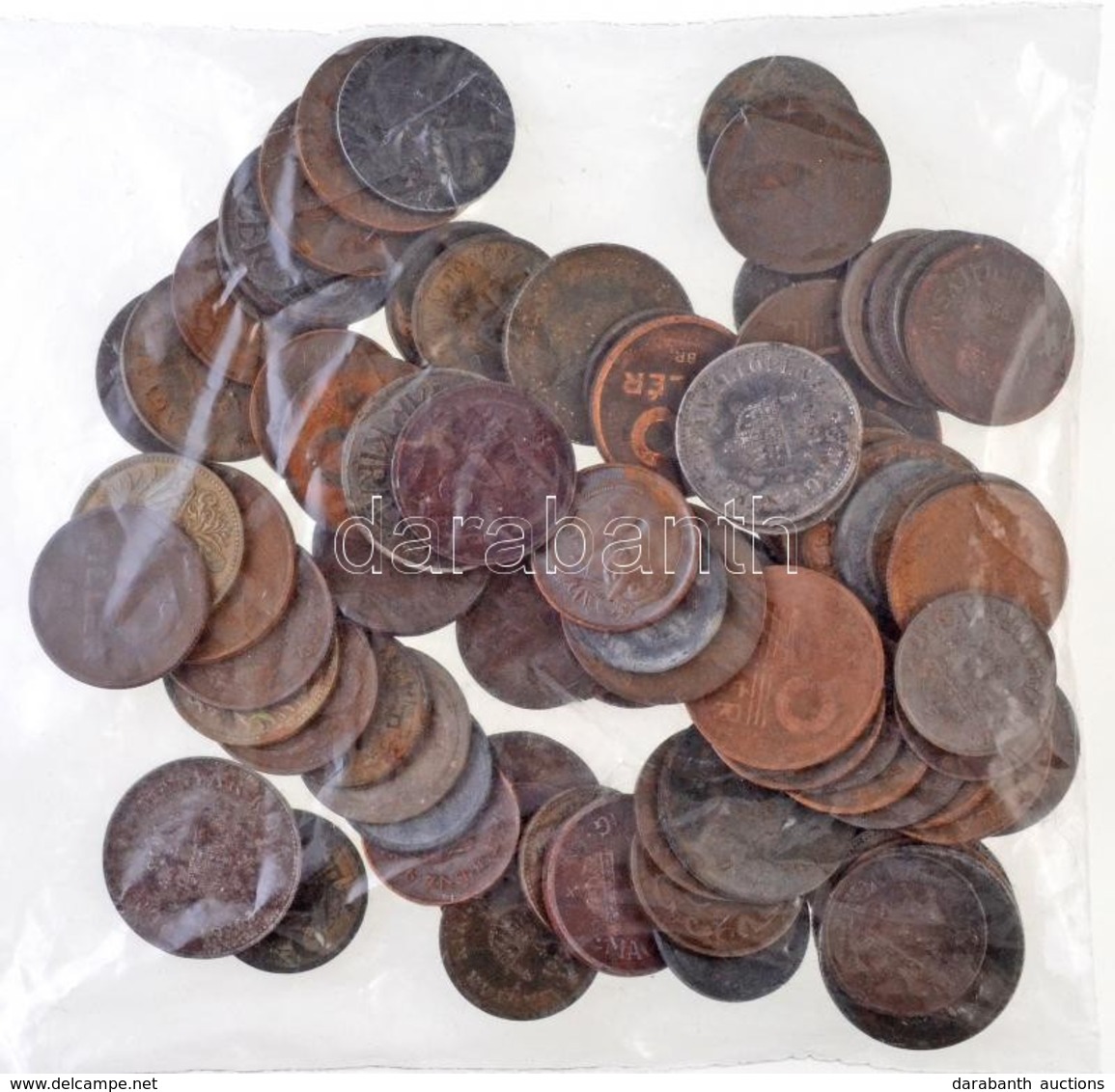 Vegyes Magyar, Osztrák és Német érme Tétel ~257g Súlyban T:vegyes
Various Hungarian, Austrian And German Coins In ~257g  - Non Classés