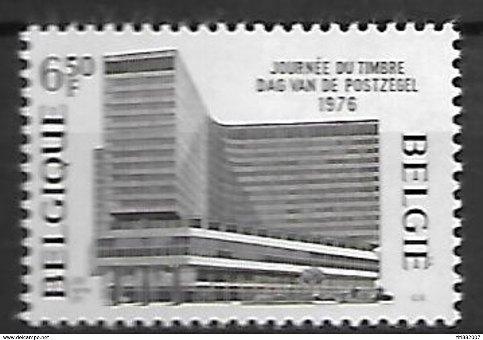 BELGIQUE     -  1976  .  Y&T N° 1798 * . Journée Du Timbre.  "  Centre   Monnaie". - Unused Stamps