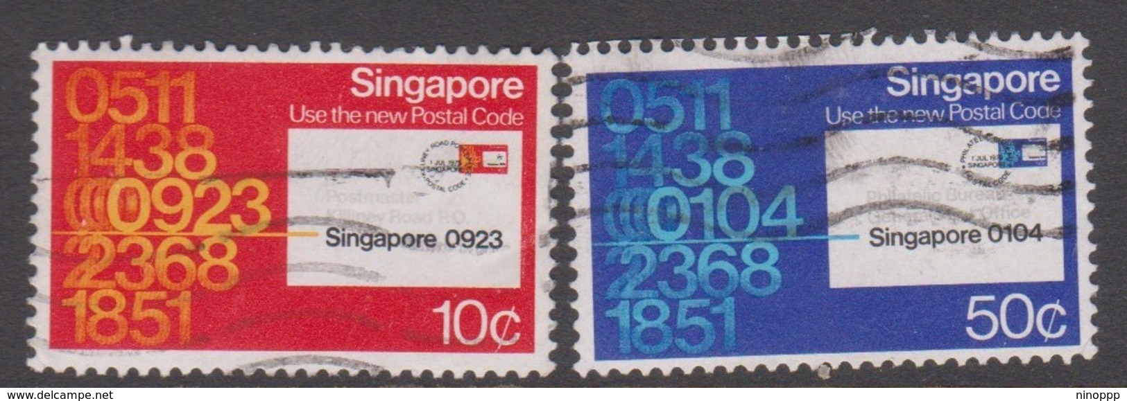 Singapore 354-355 1979 Postal Code, Used - Singapore (1959-...)