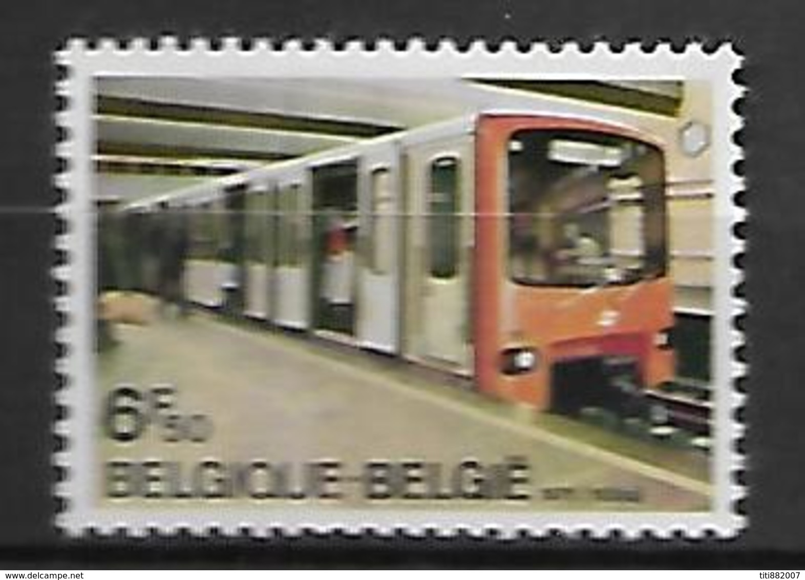 BELGIQUE     -  1976  .  Y&T N° 1821 * .  Métro Bruxellois - Unused Stamps