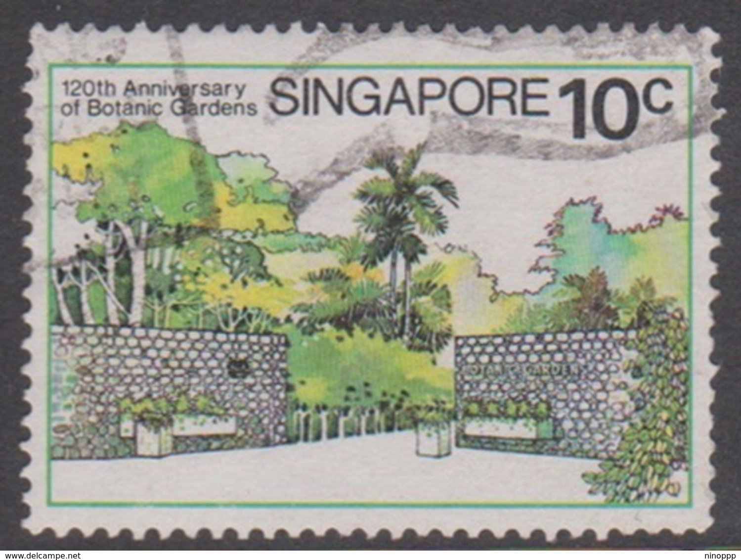 Singapore 365 1979 Botanical Garden,10c, Used - Singapore (1959-...)