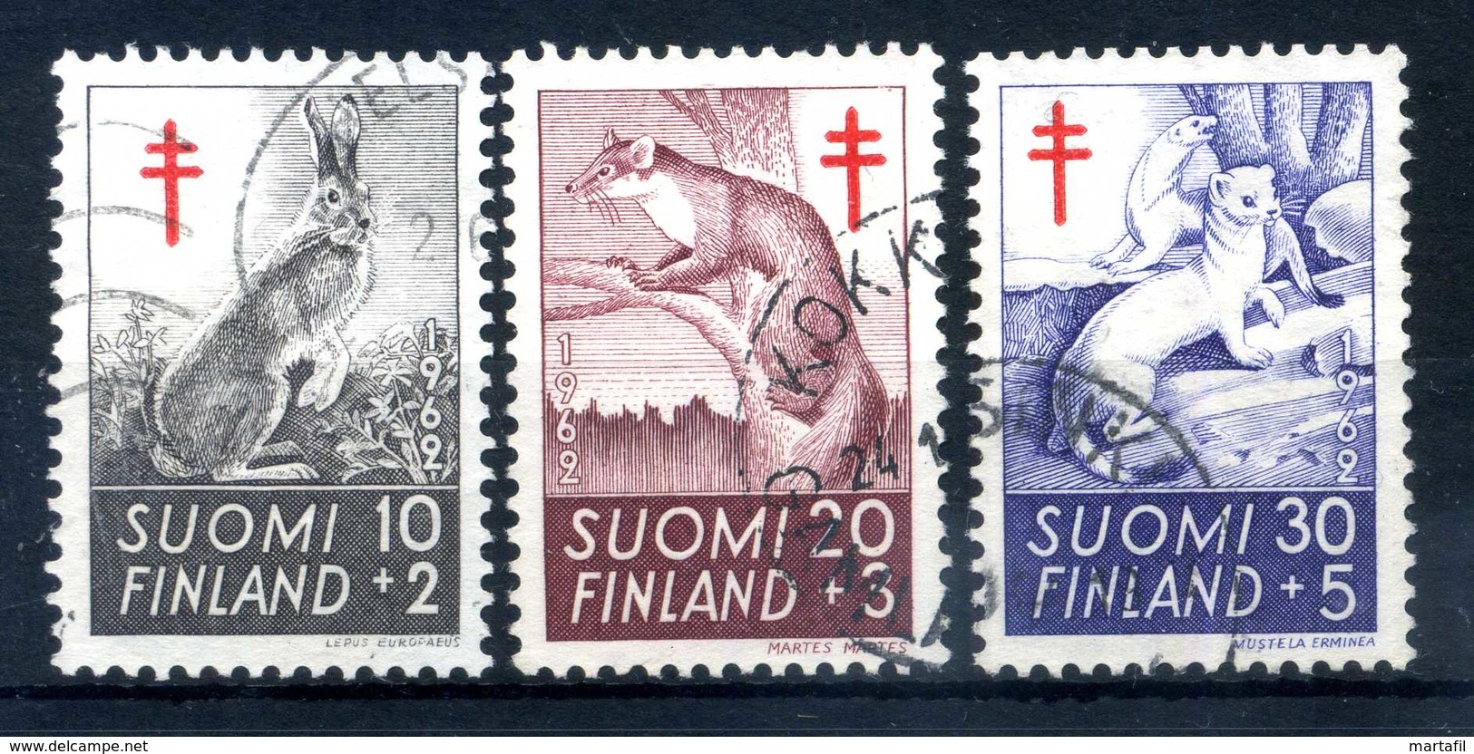 1962 FINLANDIA SET USATO - Oblitérés