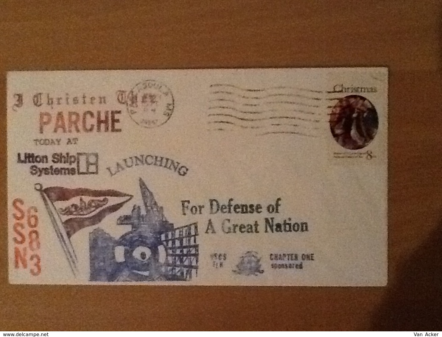 Launching SSN-683  1973 - Lettres & Documents