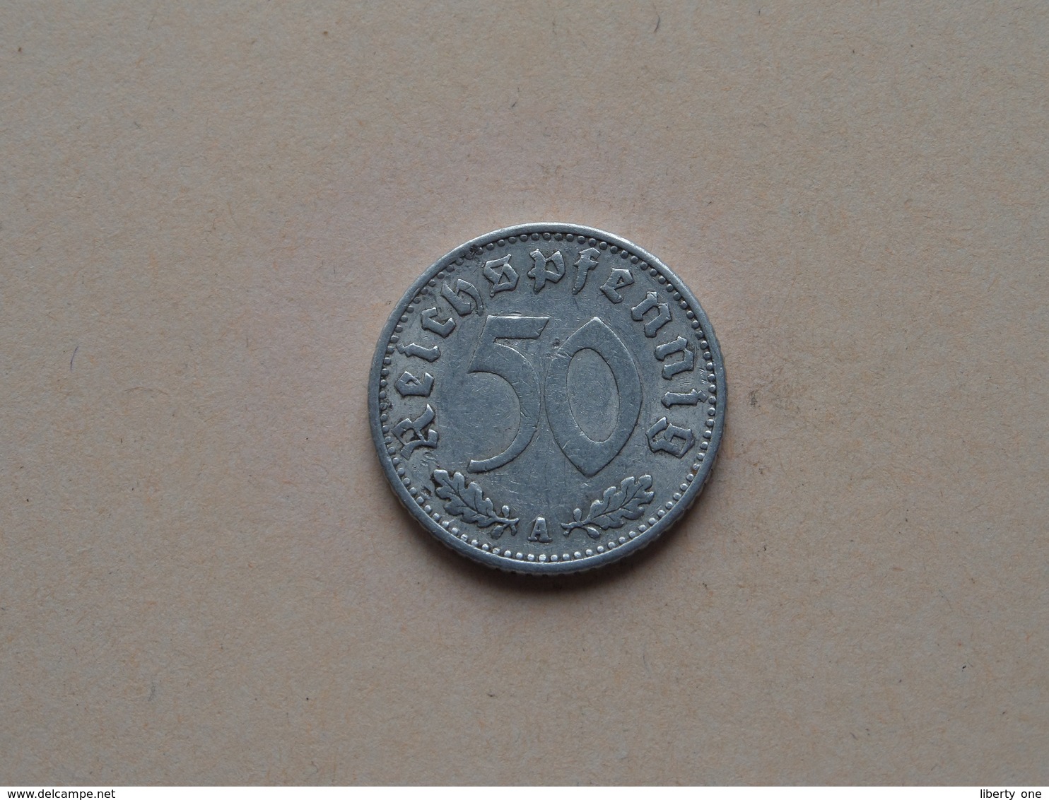 1935 A - 50 Reichspfennig ( KM 87 ) Uncleaned ! - 50 Reichspfennig