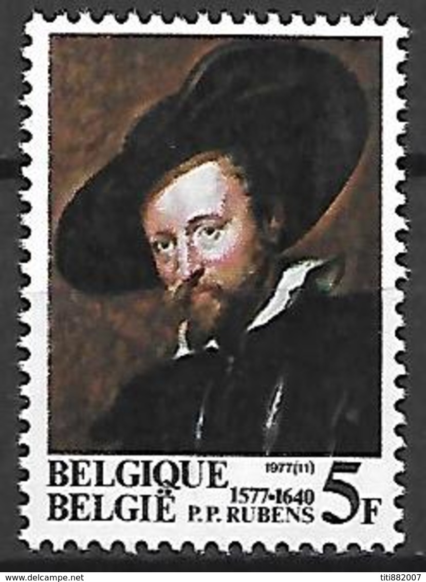 BELGIQUE     -  1977  .  Y&T N° 1855 *.    Le Peintre  RUBENS - Unused Stamps