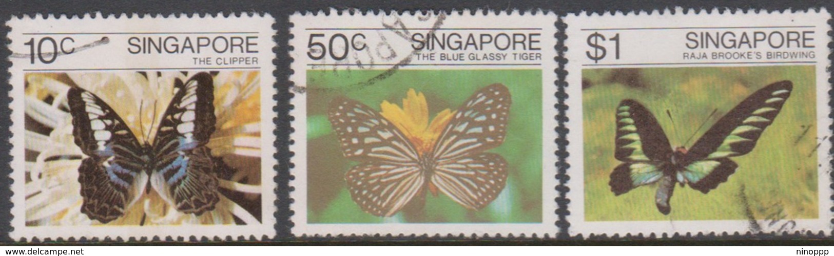 Singapore 421-423 1982 Butterflies, Used - Singapore (1959-...)