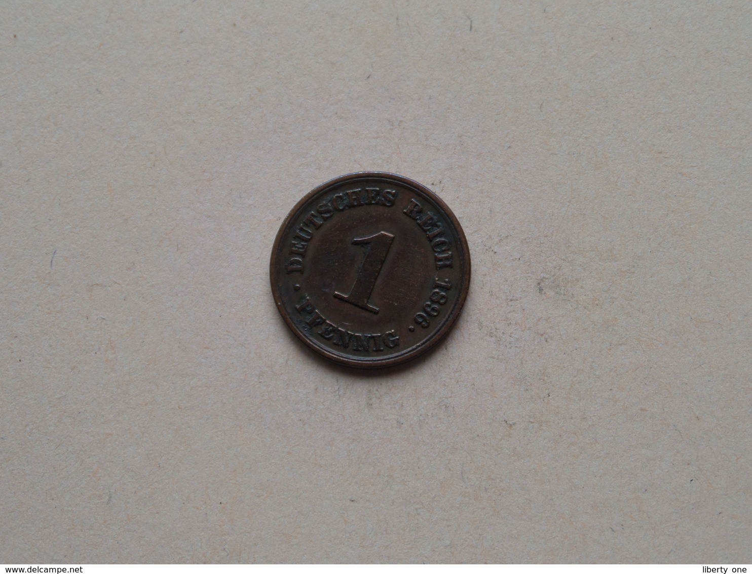 1896 E - 1 Pfennig ( KM 10 ) Uncleaned ! - 1 Pfennig