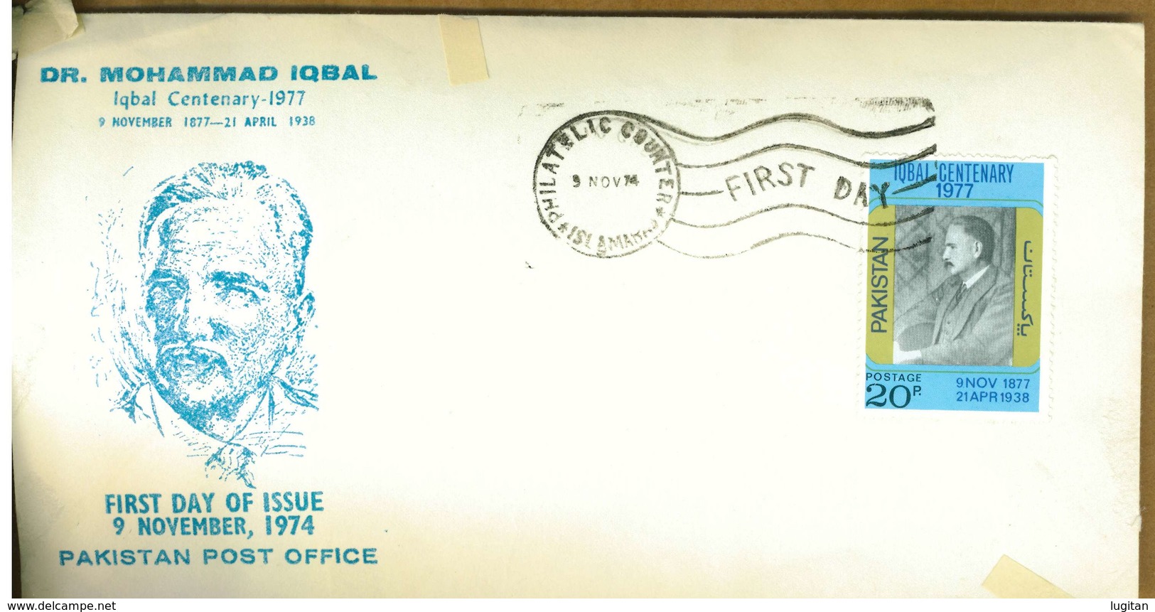 PAKISTAN - MOHAMMAD IQBAL - Y 1974 FDC - Pakistan