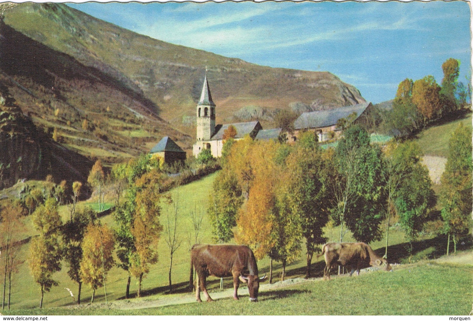 30660. Postal VIELLA (Lerida) 1969. Vista BAGERGUE, Vall D'Aran. Pirineos - Cartas & Documentos