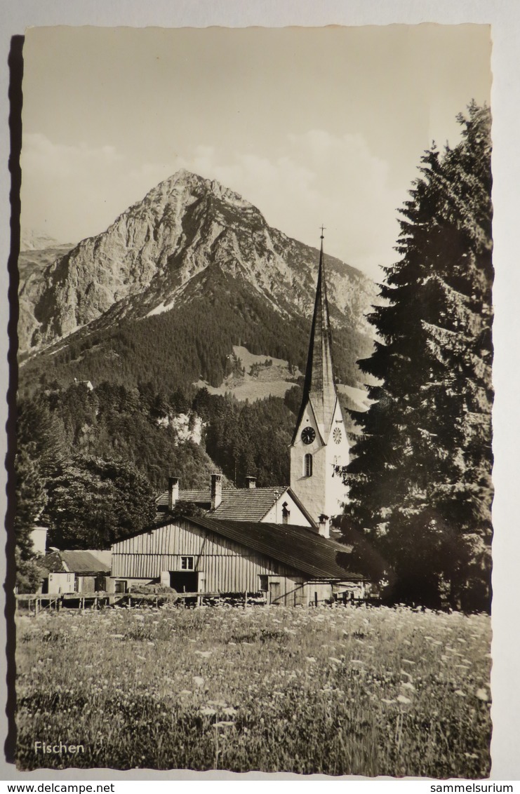 (10/6/75) AK "Fischen" Blick Auf Rubihorn Und Kirche - Fischen