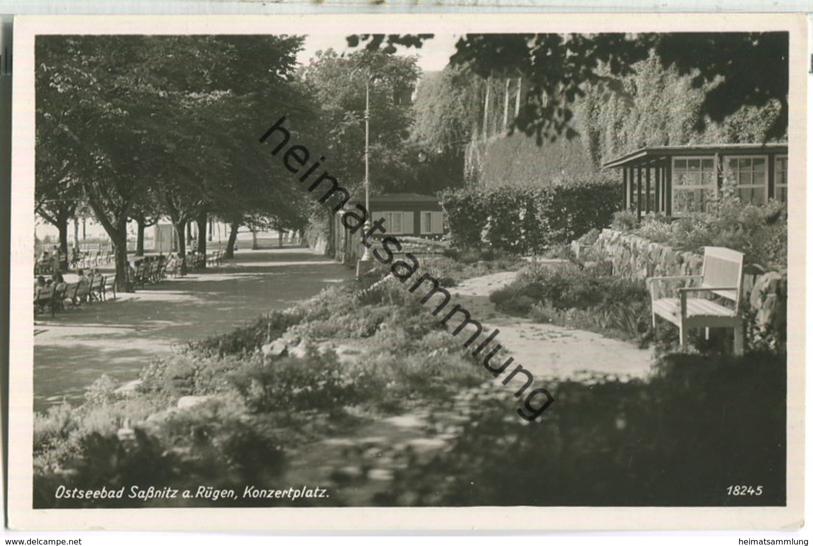 Saßnitz Auf Rügen - Konzertplatz - Foto-Ansichtskarte - Verlag Geyer & Co. Breslau - Sassnitz