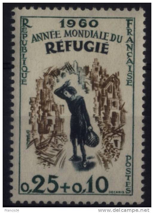 N° 1253 - X X - ( F 460 ) - ( Année Mondial Du Réfugié ) - Ungebraucht