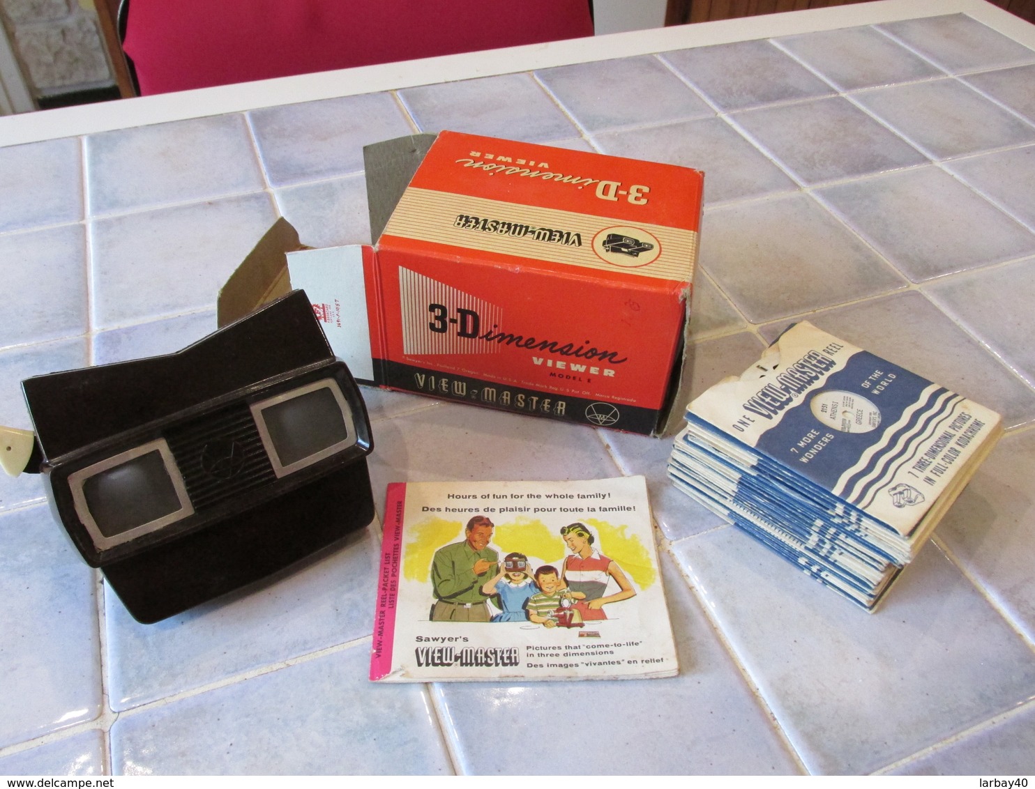 View Master 3 Dimension Viewer + 31 Vue - Stereoscopes - Side-by-side Viewers