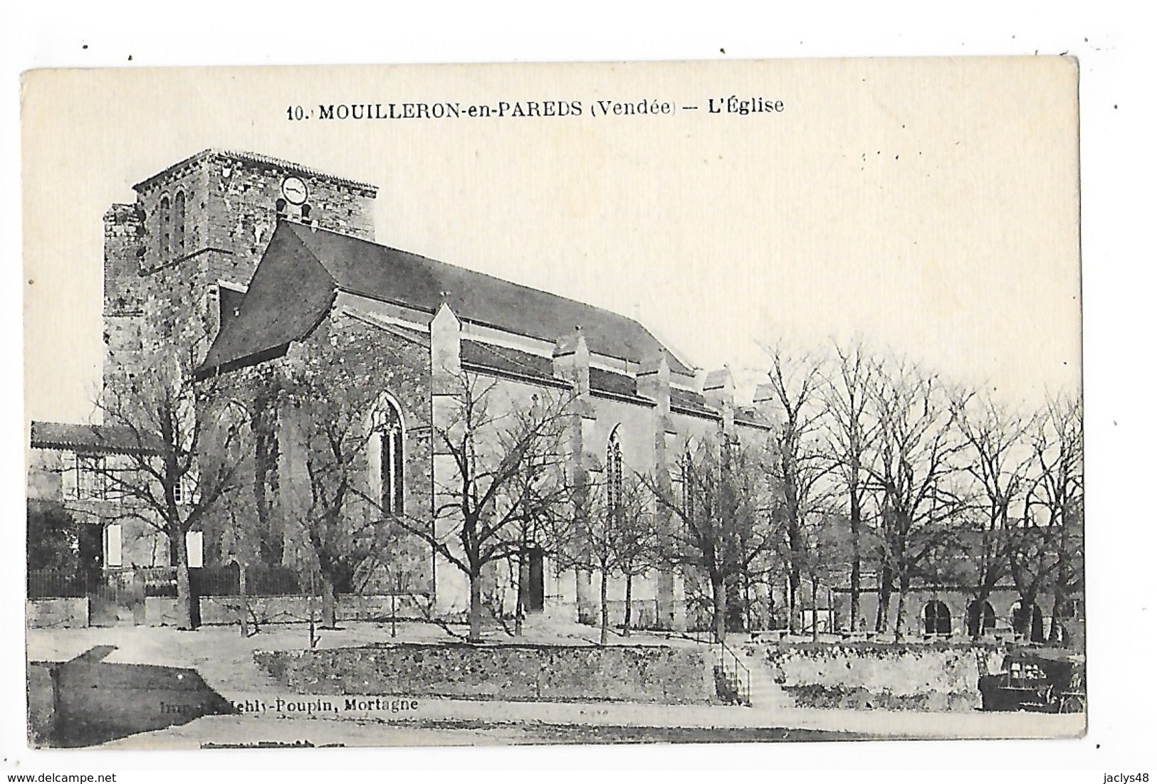 MOUILLERON En PAREDS  (cpa 85)  L'Eglise    -  L 1 - Mouilleron En Pareds