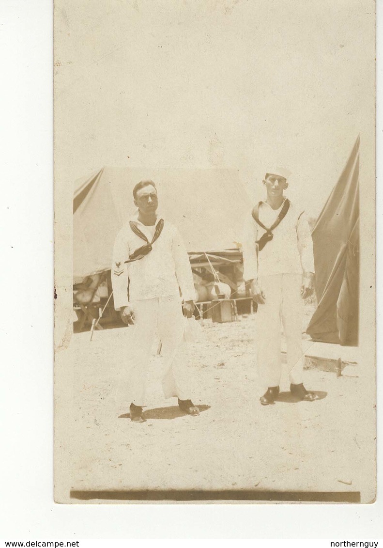 NORFOLK, Virginia, USA, 2 Sailors, WW I?, U. S. Hospital, 1904-1918 RPPC - Norfolk