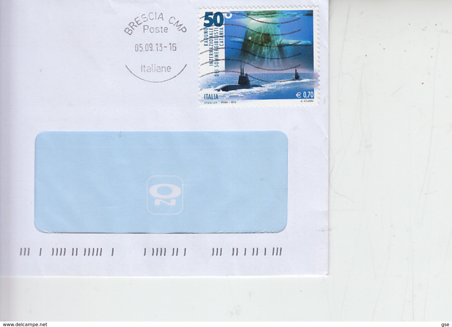 ITALIA  2013 - Sassone  3400 - Sommergibili - Catania - 2011-20: Storia Postale