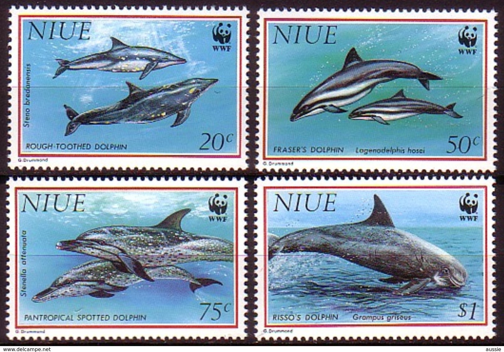 Niue 1993 Yvertn° 614-617 *** MNH Cote 15 Euro Faune WWF Dauphins Dolfijnen - Niue