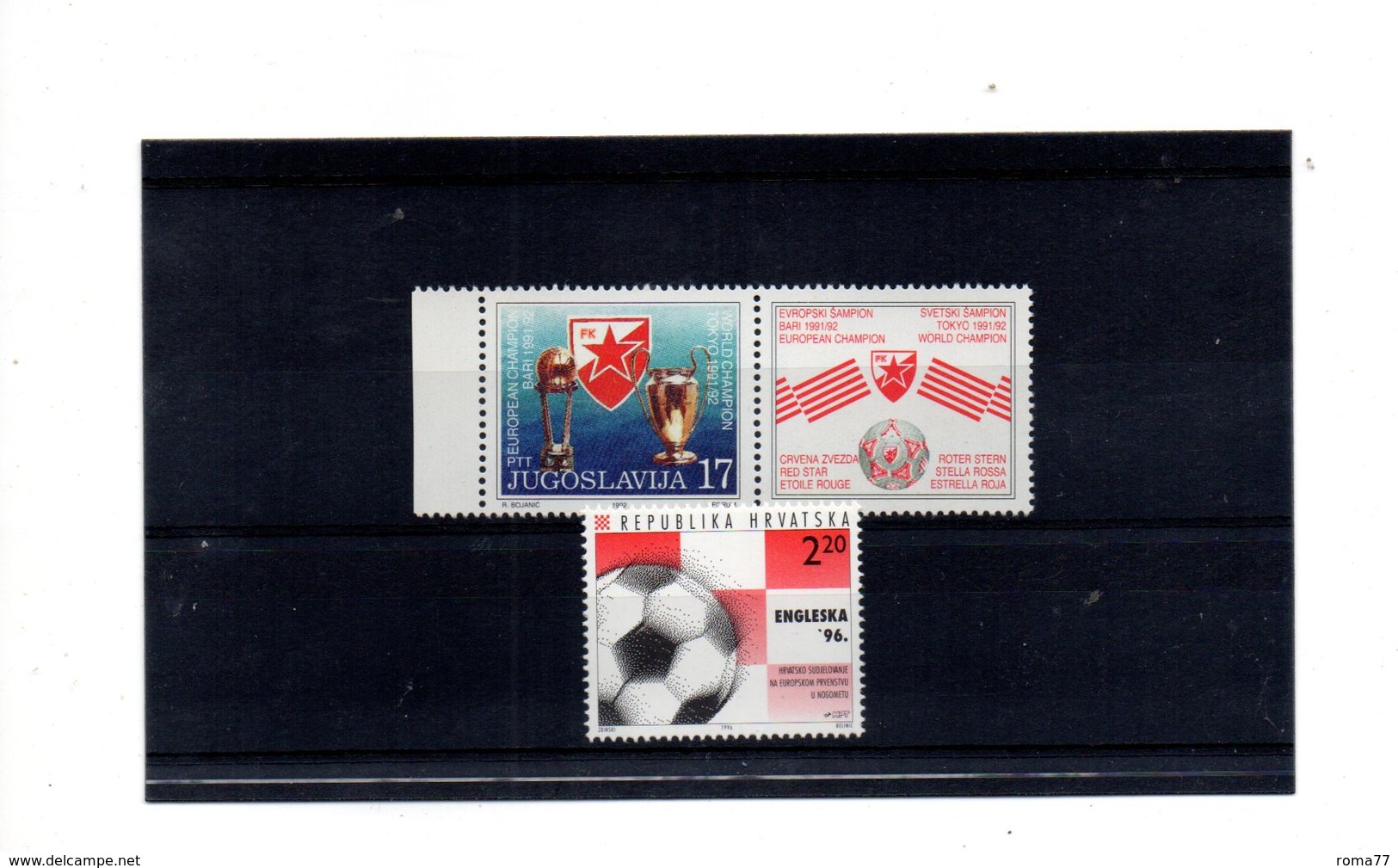 EDY920 - YUGOSLAVIA Due Valori A Tema Football *** - Altri & Non Classificati