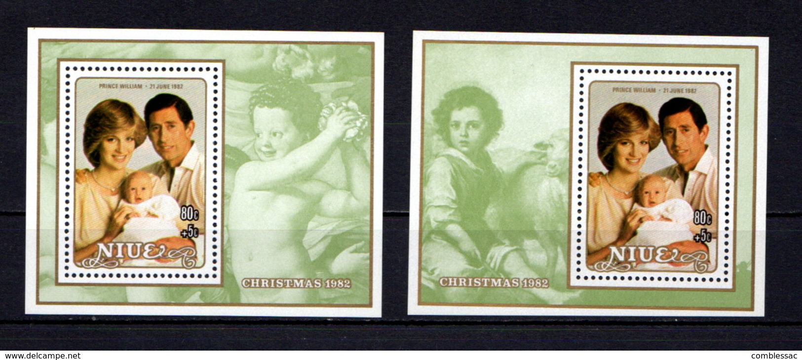 NIUE    1982    Christmas  Childrens  Charity    2  Sheetlets     MNH - Niue