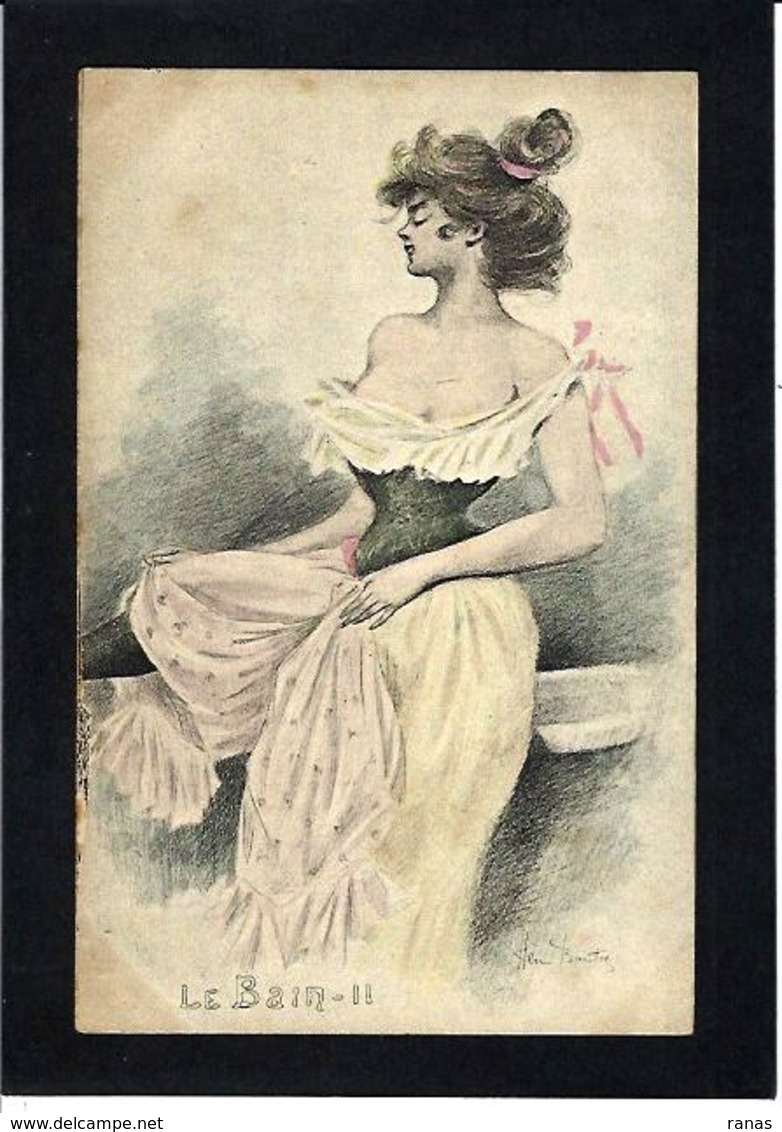 CPA Boutet Henri Femme Girl Woman érotisme Risque Non Circulé Art Nouveau - Boutet