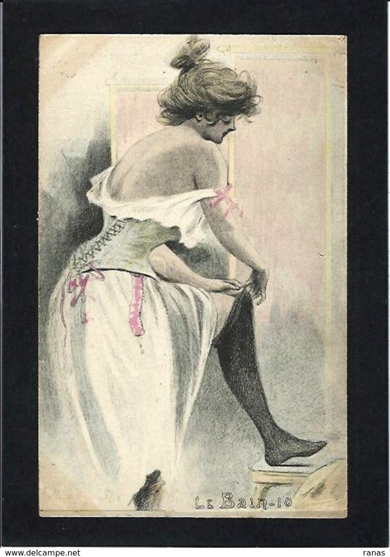 CPA Boutet Henri Femme Girl Woman érotisme Risque Non Circulé Art Nouveau - Boutet