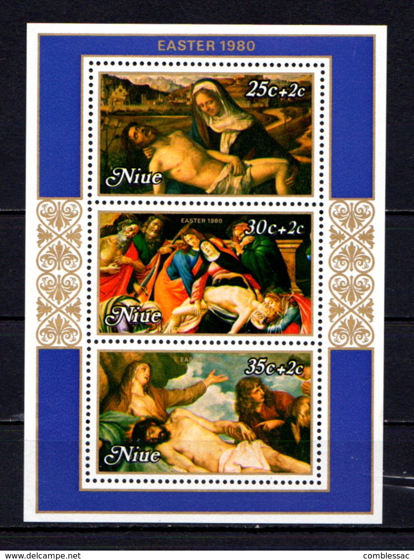 NIUE    1980    Easter  Paintings     Sheetlet     MNH - Niue