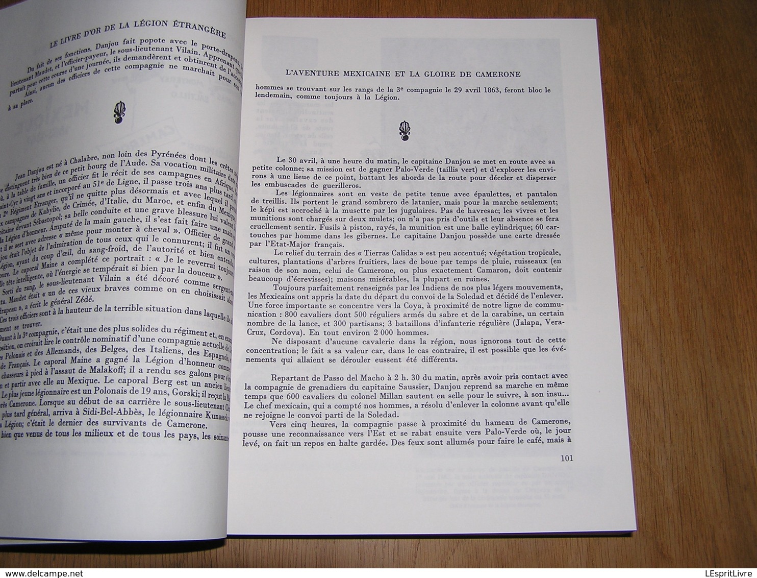 LE LIVRE D' OR DE LA LEGION ETRANGERE 1831 1981 Guerre 40 45 Légionnaire Campagne Mexique Algérie Tonkin Maroc