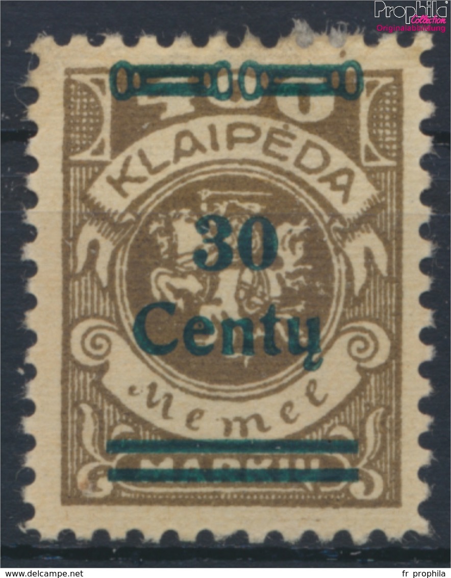 Memelgebiet 228 Avec Charnière 1923 Numéro Complémentaire (9258359 (9258359 - Klaipeda 1923