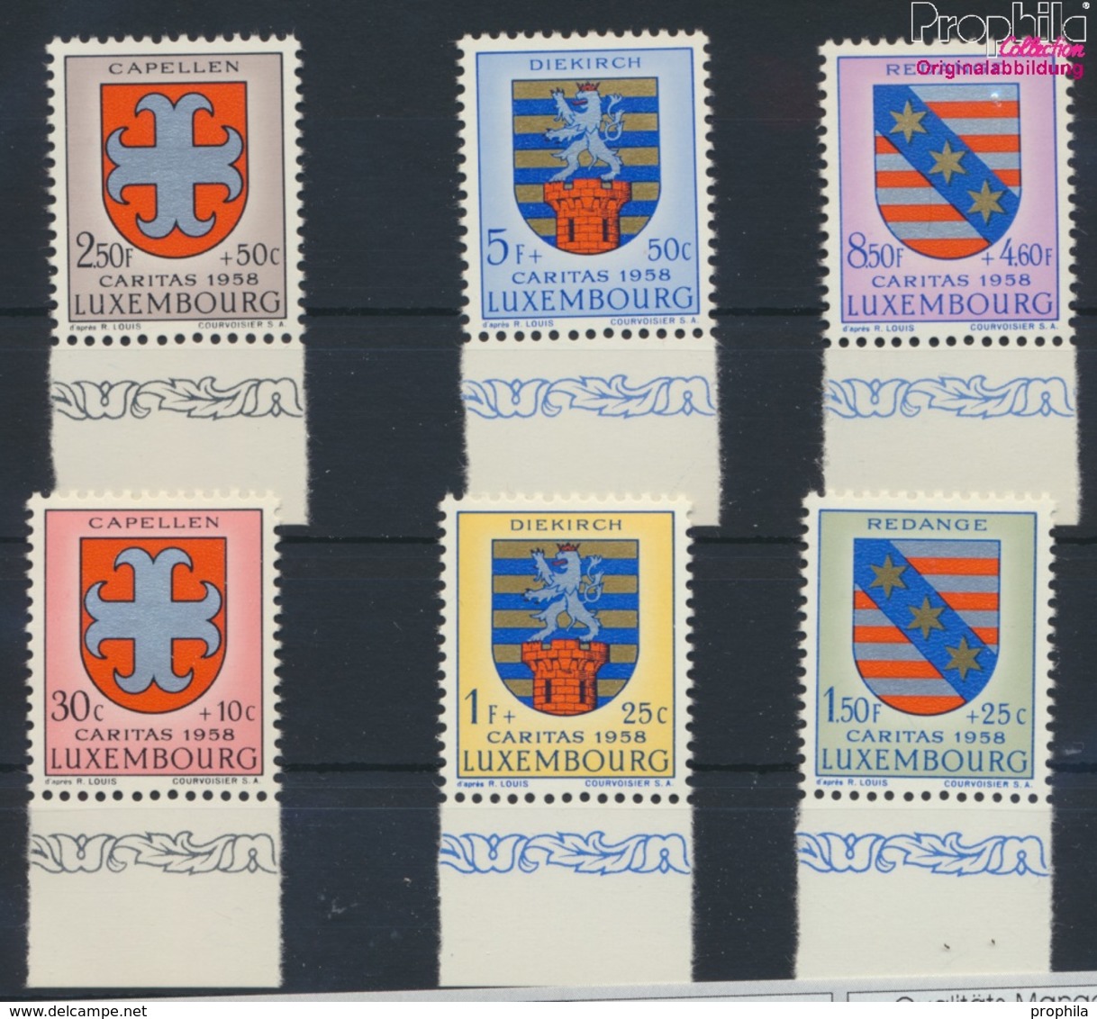 Luxemburg 595-600 (kompl.Ausg.) Postfrisch 1958 Kantonalwappen (9256817 - Ungebraucht