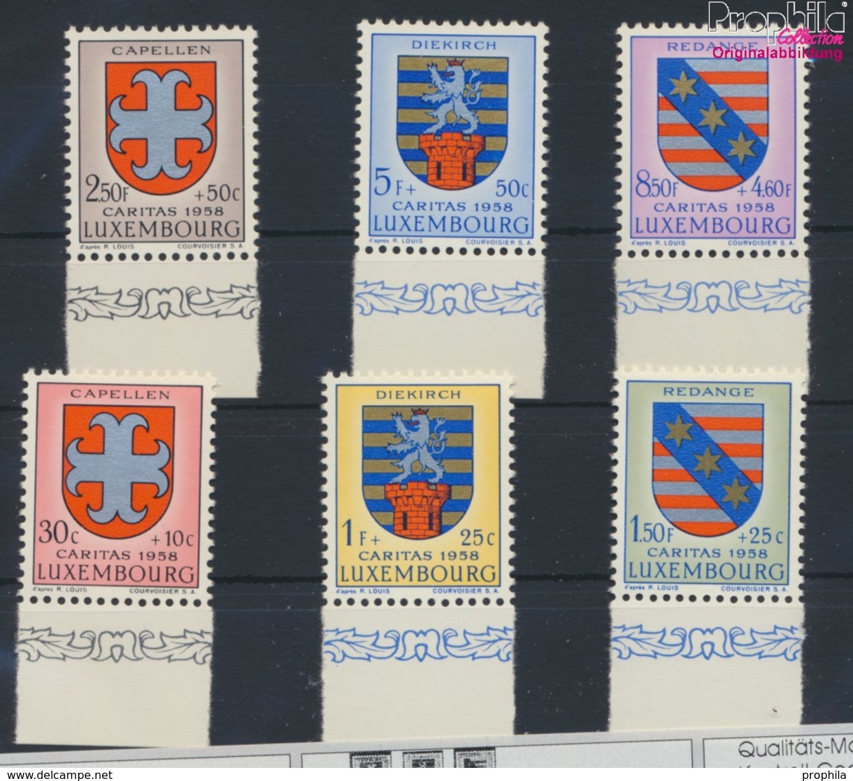 Luxemburg 595-600 (kompl.Ausg.) Postfrisch 1958 Kantonalwappen (9256818 - Ungebraucht