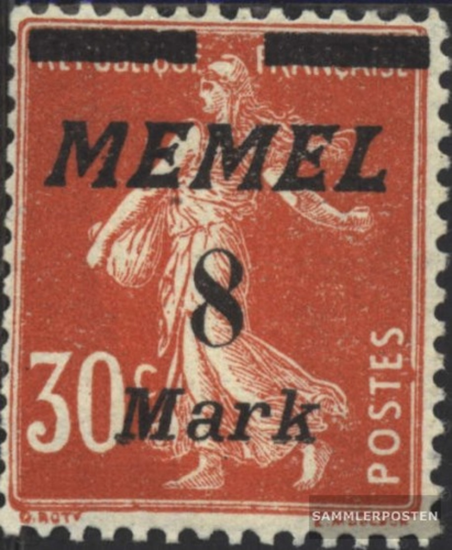 Memelgebiet 112 Con Fold 1922 Francobolli - Memelgebiet 1923
