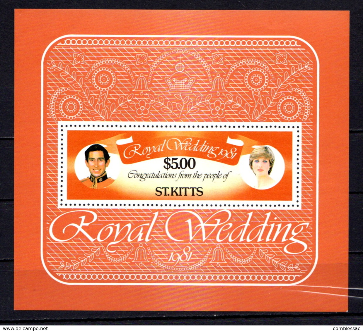SAINT  KITTS    1981    Royal  Wedding    Sheetlet     MNH - St.Kitts And Nevis ( 1983-...)