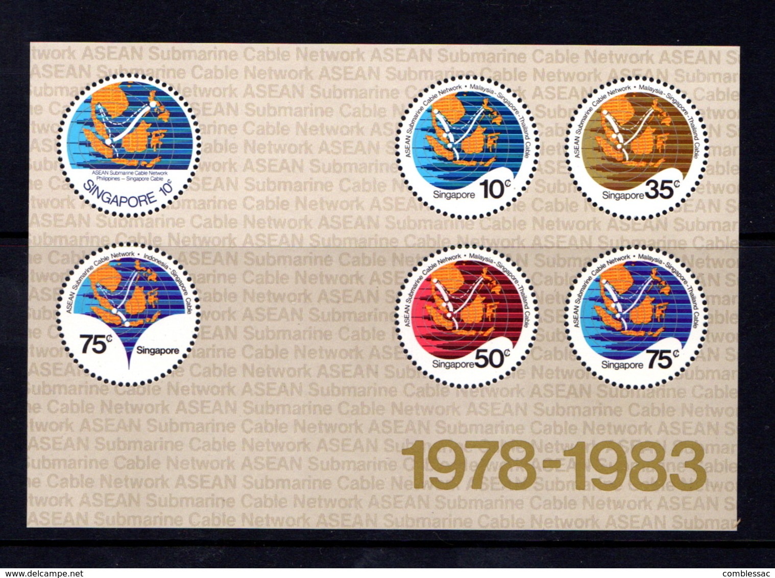 SINGAPORE   1983    A S E A N      Sheetlet     MNH - Singapore (1959-...)