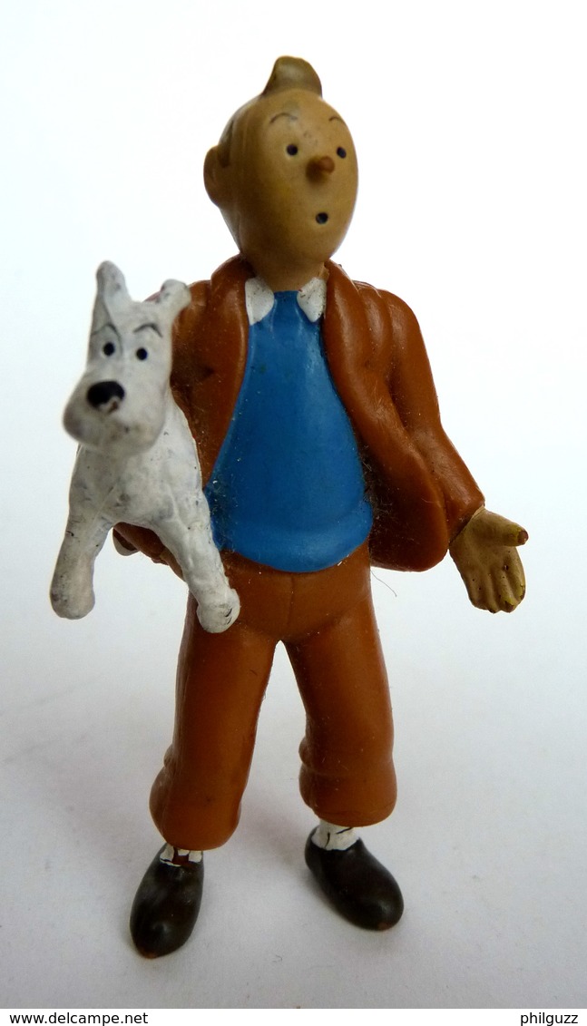 FIGURINE TINTIN  PLASTOY 1994 TINTIN & ET MILOU 1ER TIRAGE (2) Plastique Mou - Tintin