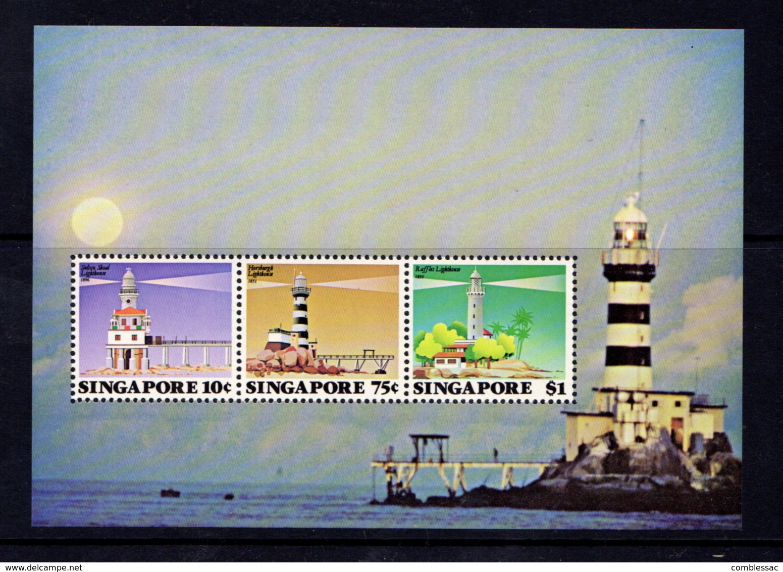 SINGAPORE   1982    Lighthouse     Sheetlet     MNH - Singapore (1959-...)