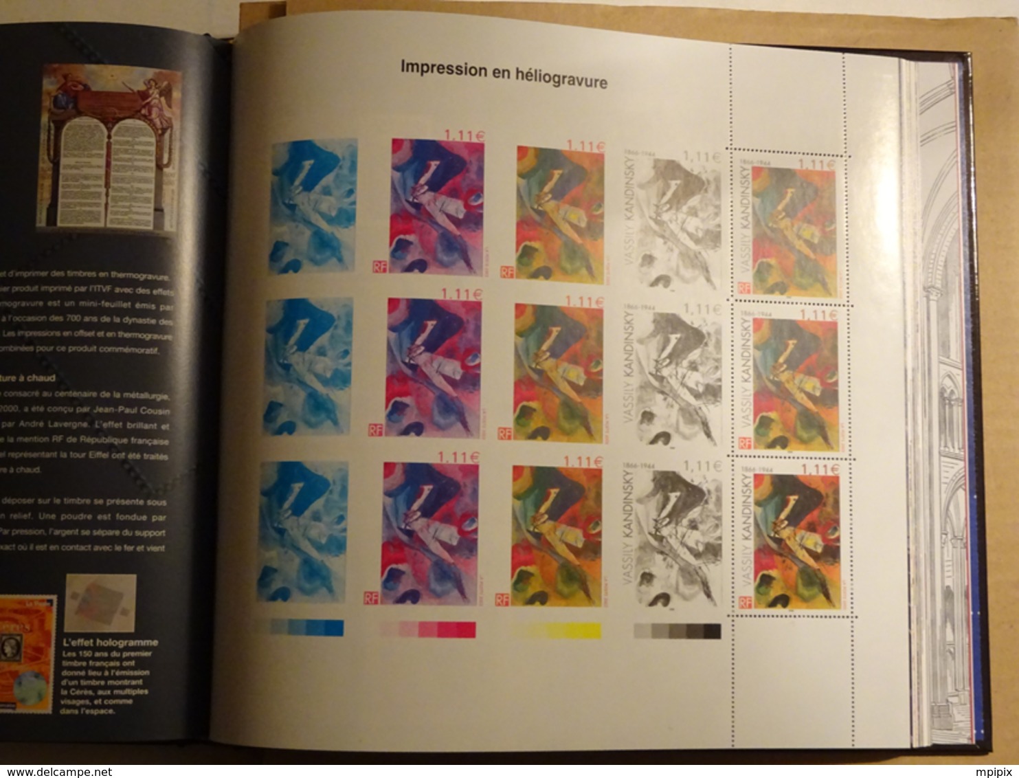 Livre Le Timbre Français Impressions Expressions édition 2003 AVEC Planche Héliogravure Kandinsky - Autres & Non Classés