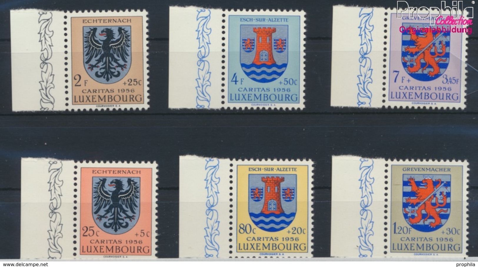 Luxemburg 561-566 (kompl.Ausg.) Postfrisch 1956 Kantonalwappen (9256881 - Ungebraucht