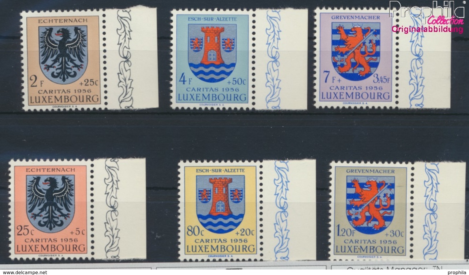 Luxemburg 561-566 (kompl.Ausg.) Postfrisch 1956 Kantonalwappen (9256884 - Ungebraucht