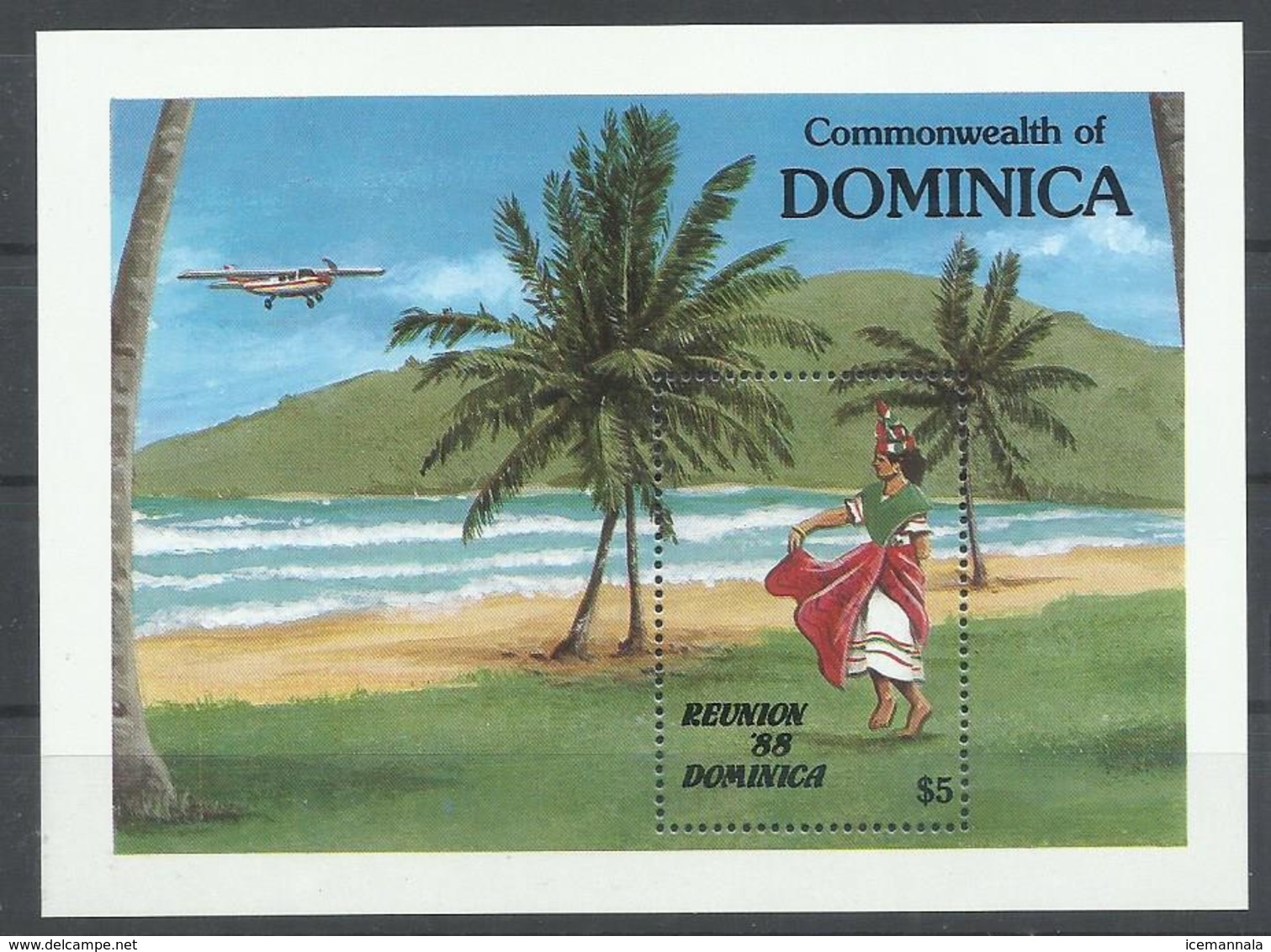 DOMINICA YVERT   H/B 127  MNH  ** - Dominica (1978-...)